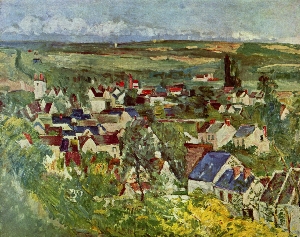 Blick auf Auvers nach C�zanne
